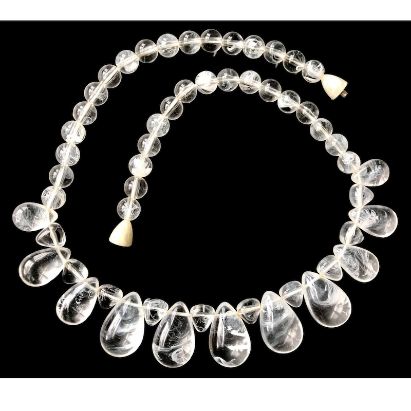LUCITE PEARL BAR NECKLACE main image 1