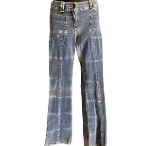 Vaqueros vintage Angie French de pana con bolsillos de parche, de los años 70 (talla XS/niños 0-2 años) - Vaqueros franceses retro Depose de los años 70