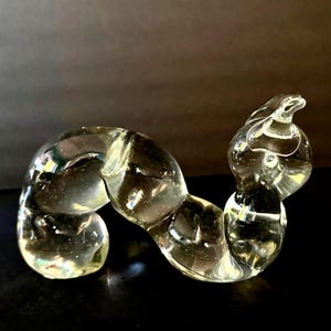 Vintage Art Glass Caterpillar Paperweight – Hand Blown Bug Figurine