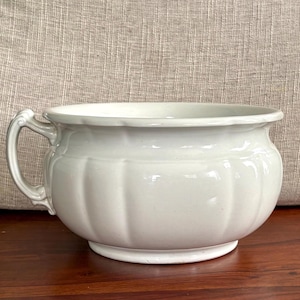 Orinal antiguo de loza J&G Meakin – Fabricado en Inglaterra / Loza blanca vintage