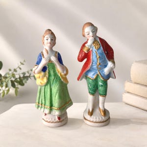 【MIOJ】鉄道模型（made in occupied Japan） Vintage 1940's Made in Occupied Japan Colonial Couple, Japanese