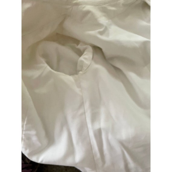 Vintage 1960s Suede Blazer Jacket Size S white mi… - image 9