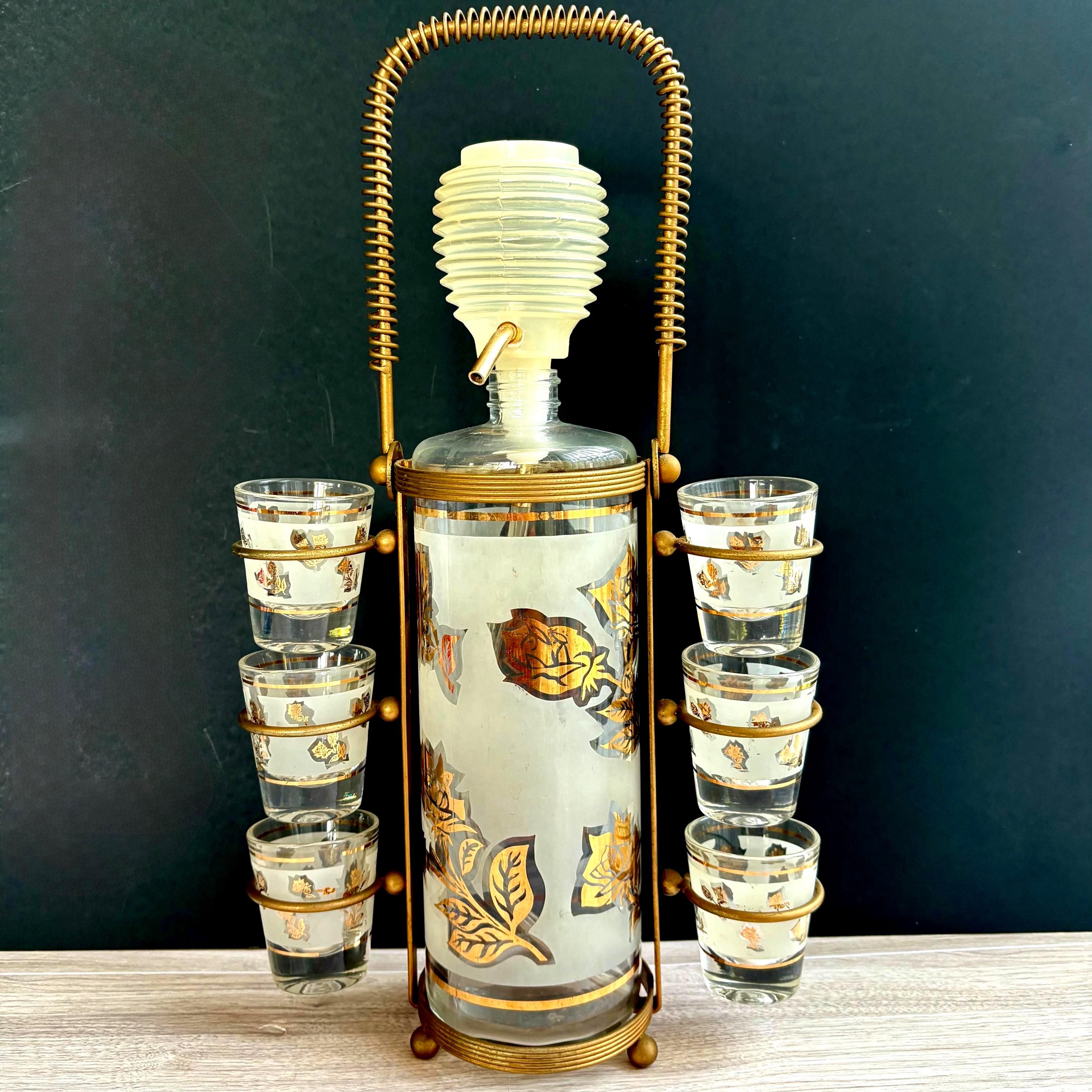 50's デキャンタ&ショットグラス decanter&shotglasses 50's