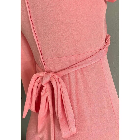 Vintage Kelly Arden Maxi Dress in Pink 1970s Long… - image 7