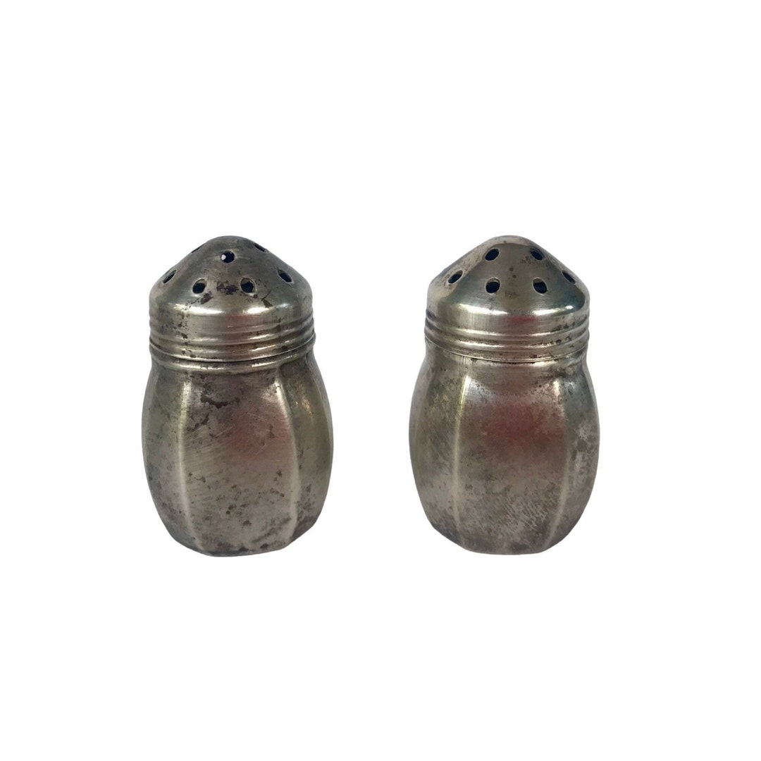 Vintage Sterling Silver Salt and Pepper Shakers by SCS Co