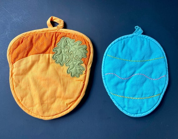 Vintage Pot Holders for Fall & Easter 1 From Martha Stewart, Pot