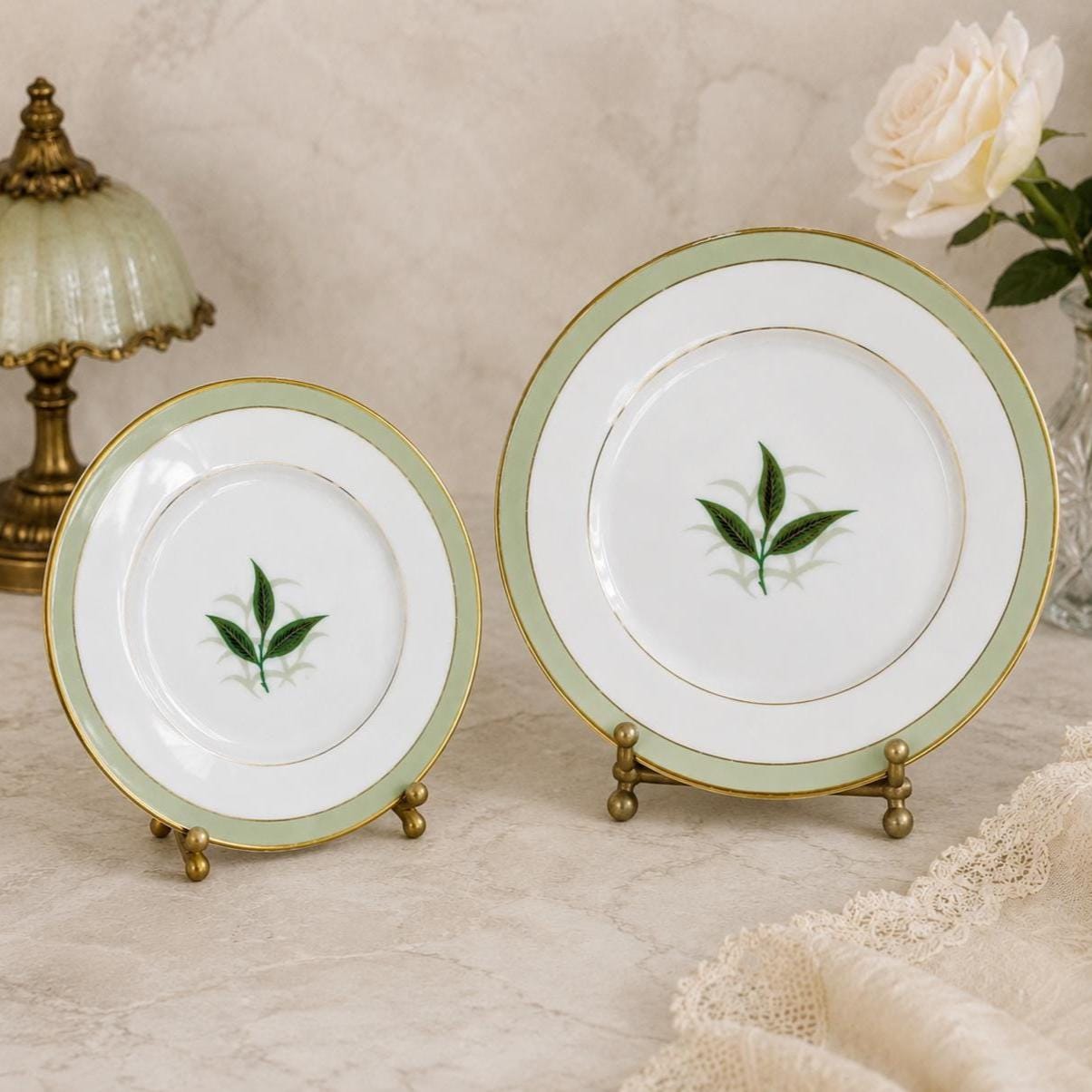 Green Gold Noritake - Etsy