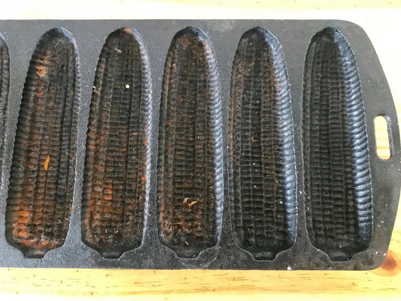 Vintage Cast Iron Cornbread Mold Corn Shaped Corn Bread Etsy Australia
