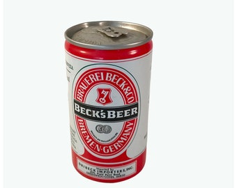 Vintage Beck’s Beer Can | Germany Pull-Tab, 12 oz, Florida Marked Collectible