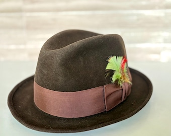 帽子 50s VINTAGE Mallory Twenty 7 5/8 61cm MALLORY - THE FIFTH STREET MARKET