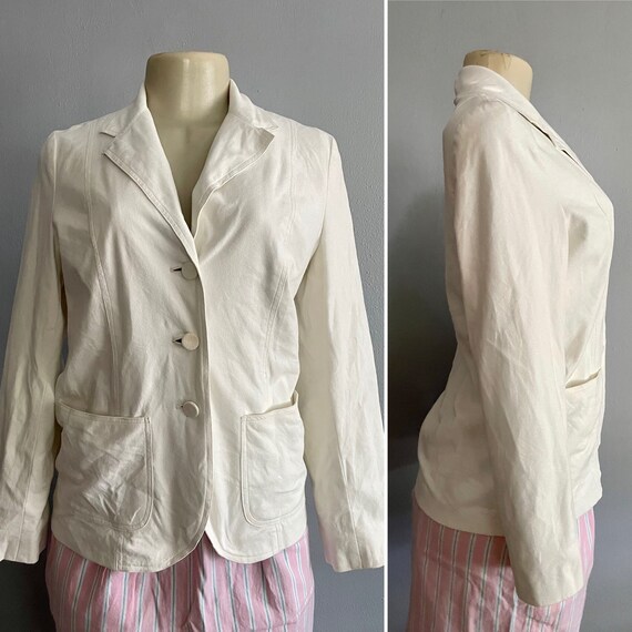 vintage white blazer