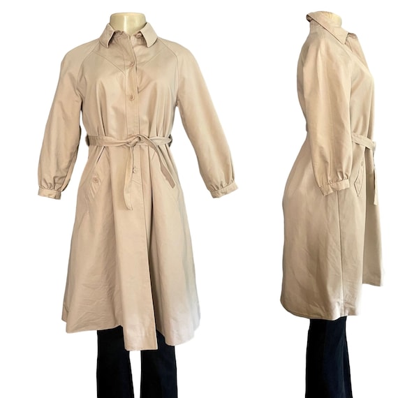 Vintage 1960s Neiman Marcus Synonyme Trench Coat … - image 1