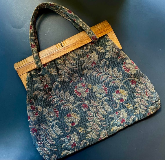 vintage tapestry bag