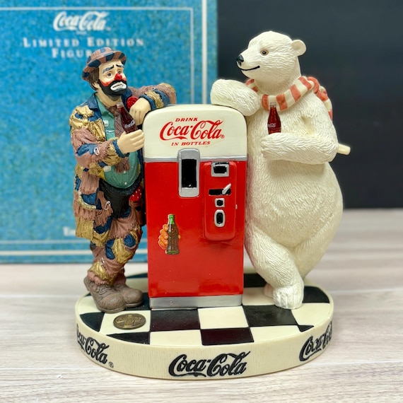レア Coca-Cola ミュージカルポーラーベア 1995年製 Vintage Coca-cola Figurine 1995 | Emmett Kelly Jr. 