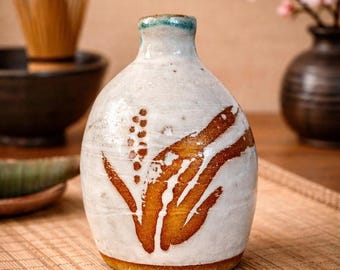Vintage Sake Bottles Japanese Pottery  – Bizen Style – Potter's Mark– Japanese Pottery - SOLD SEPARATELY