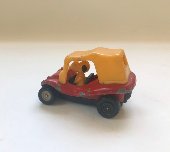 Vintage Snoopy Car Toy From Aviva Corp Mid Century Snoopy Toy Charlie Brown  Peanuts Mini Toy Car Collectible Gift. 