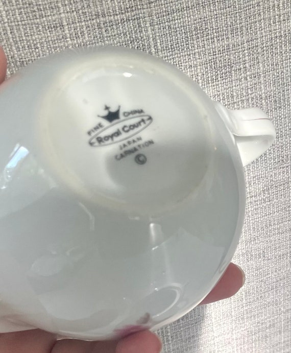 ヴィンテージ ロイヤルコート シュガーボウル・クリーマー＆ソーサー