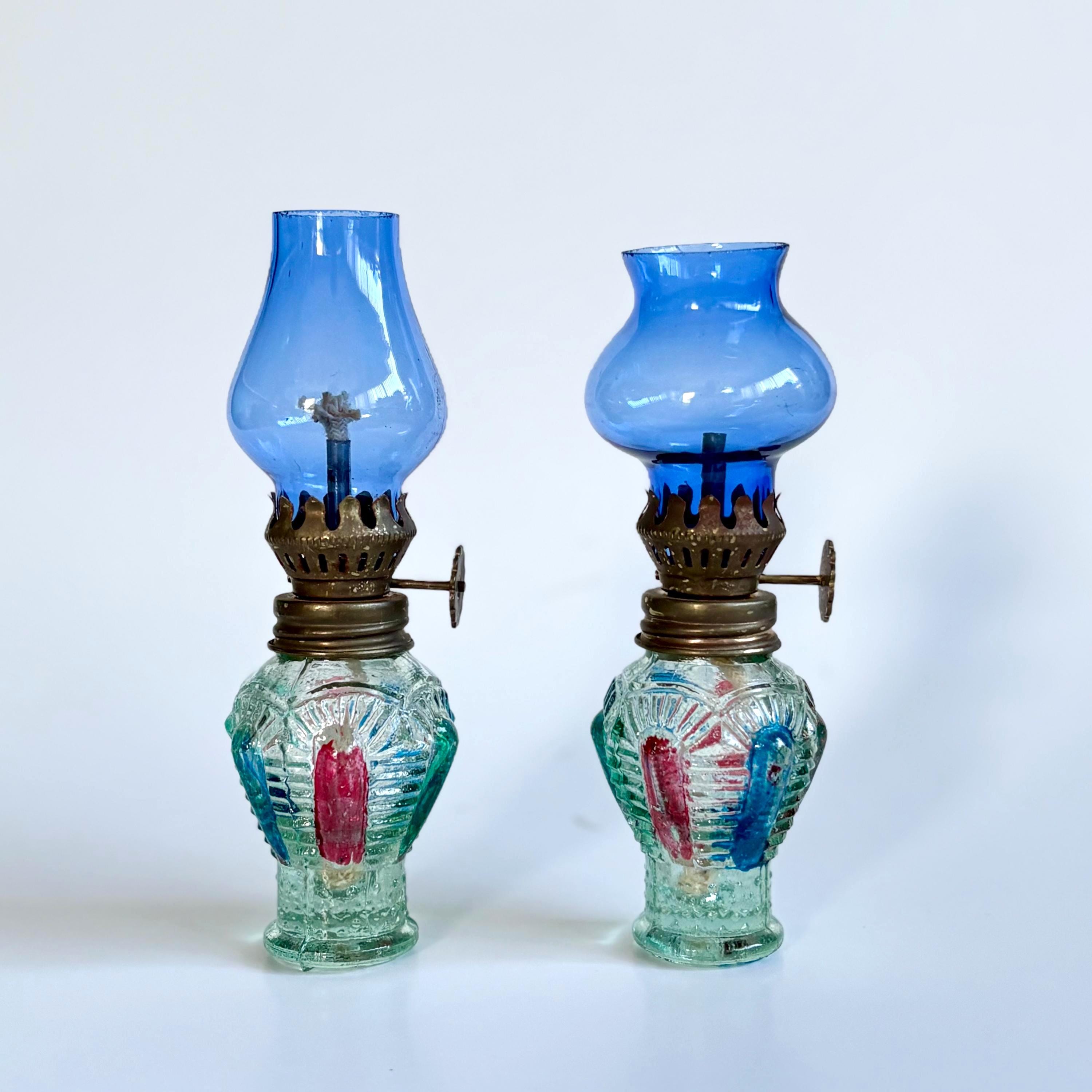Cobalt blue oil lamp - Etsy 日本