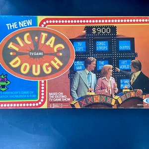 Vintage 1977 Tic Tac Dough TV Board Game par Ideal, rétro Tic Tac