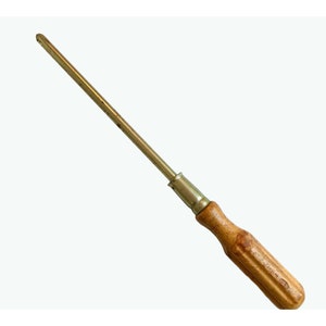 Vintage Amalite Kreuzschlitz-Schraubenzieher – 14&quot; Holzgriff – Midcentury Handwerkzeug – Geschenk zum Vatertag – altes Werkzeug zum Sammeln