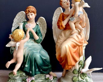 Vintage Ucagco Angel Planter Angel Choir Boy / Made in Japan