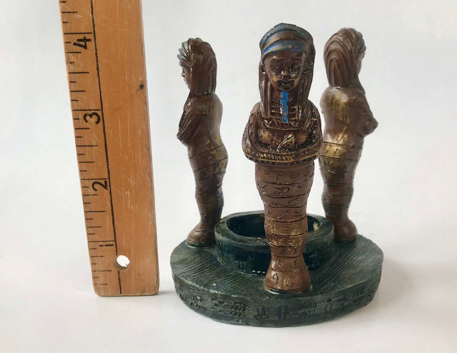 Egyptian Pharaoh Mummy Candle Holder Ancient Egypt Lover Etsy