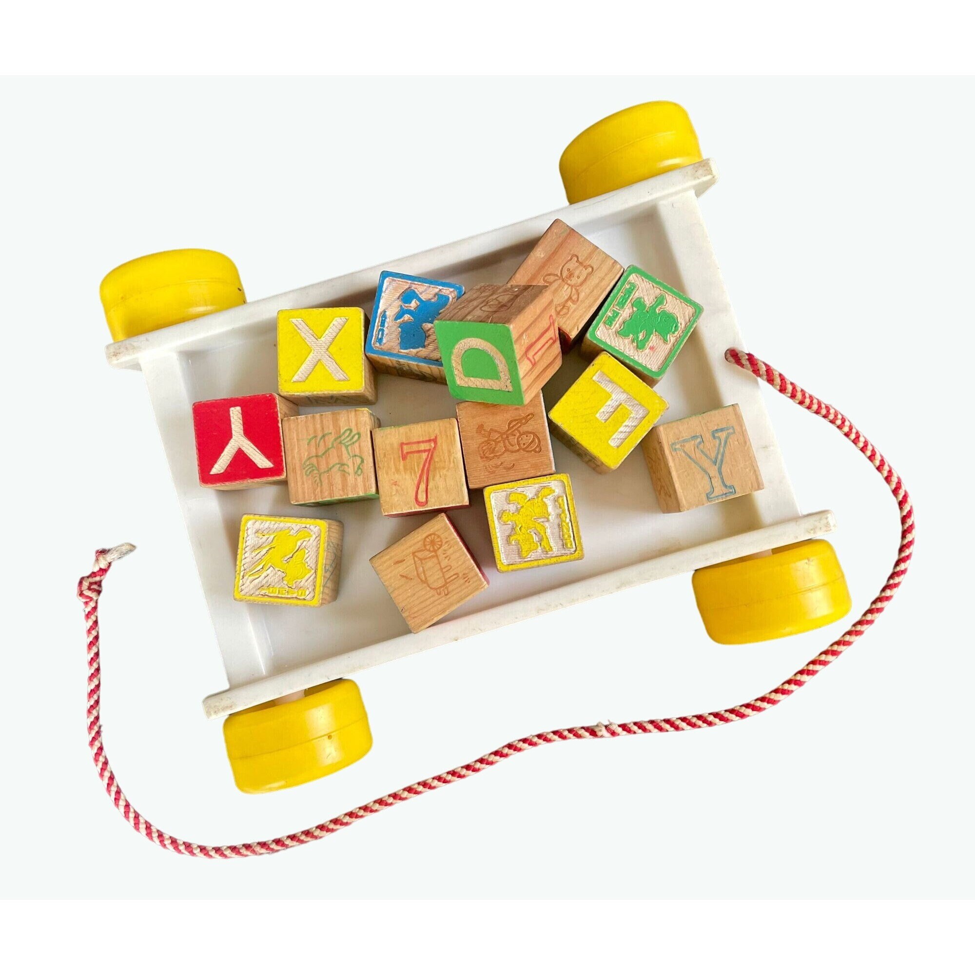 1976USA vintage】Playskool おもちゃワゴンプルトイ