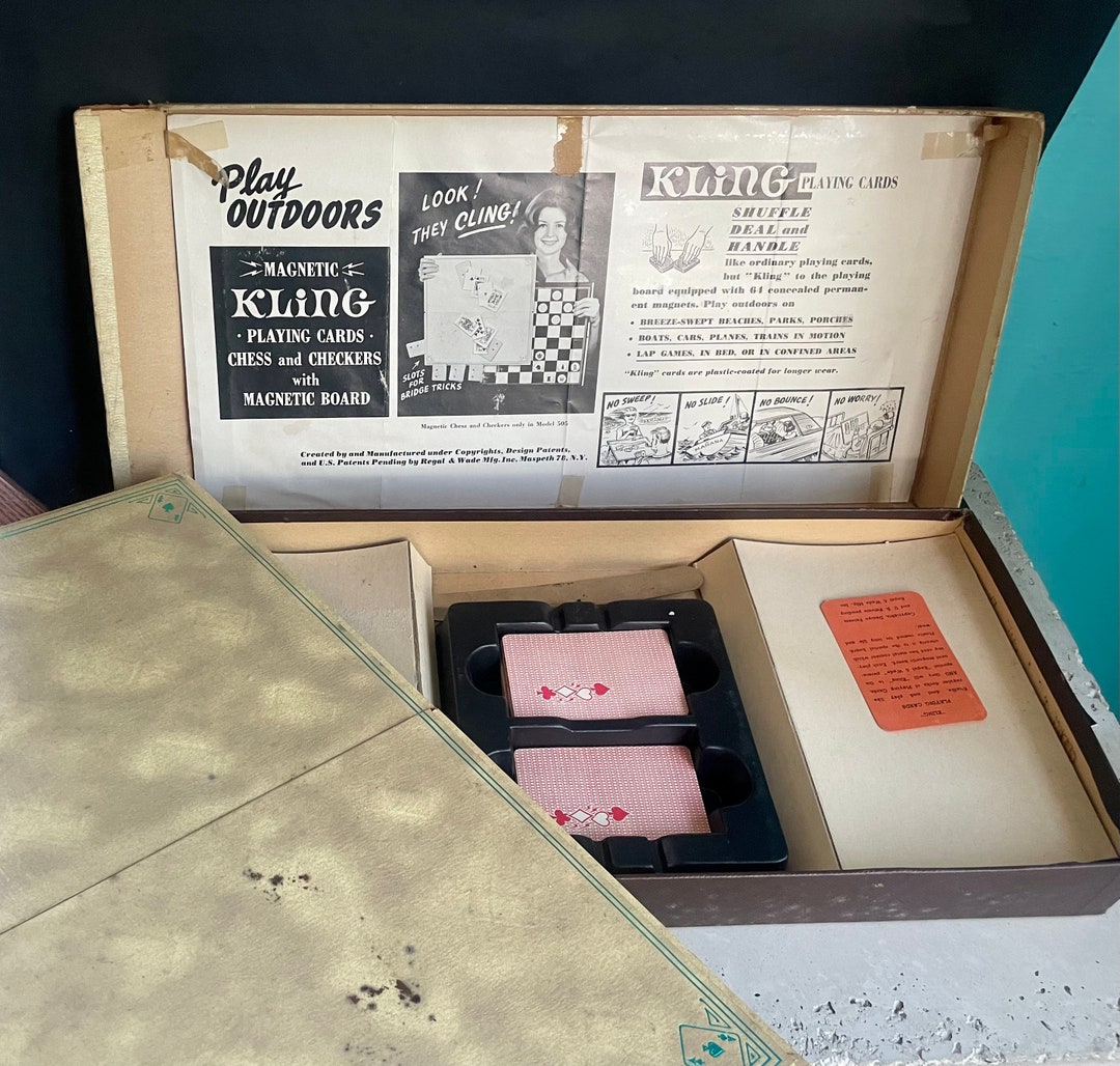 Vintage 50s Authentic KLING Playing Cards W Game Etsy