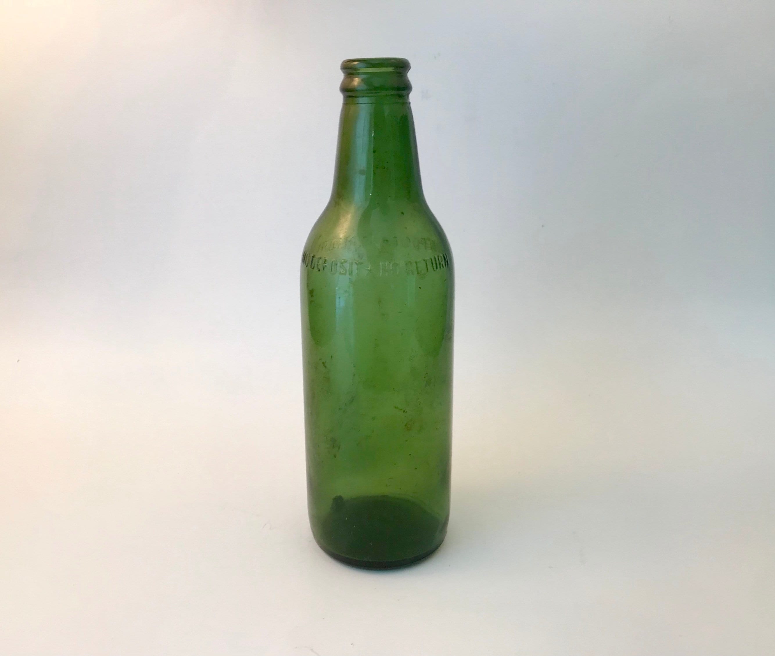 Vintage 1950s Green Duraglas Beer Bottle No Deposit No Return Etsy