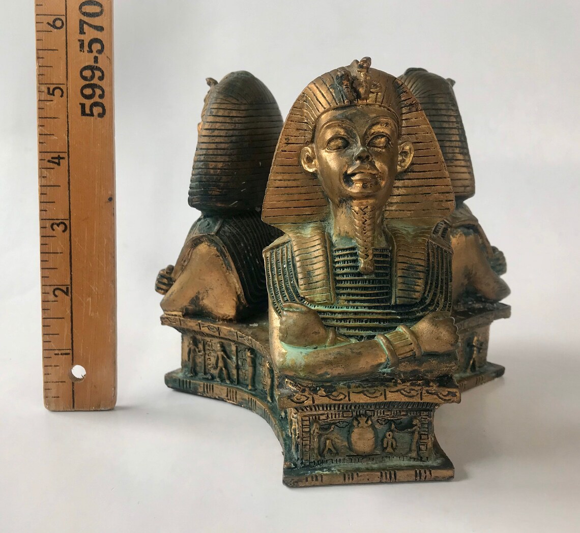 Egyptian Pharaoh Bust Candle Holder Ancient Egypt Lover Decor Etsy