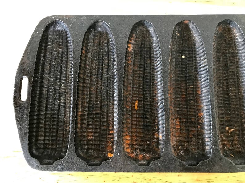 Vintage Cast Iron Cornbread Mold Corn Shaped Corn Bread Etsy Australia