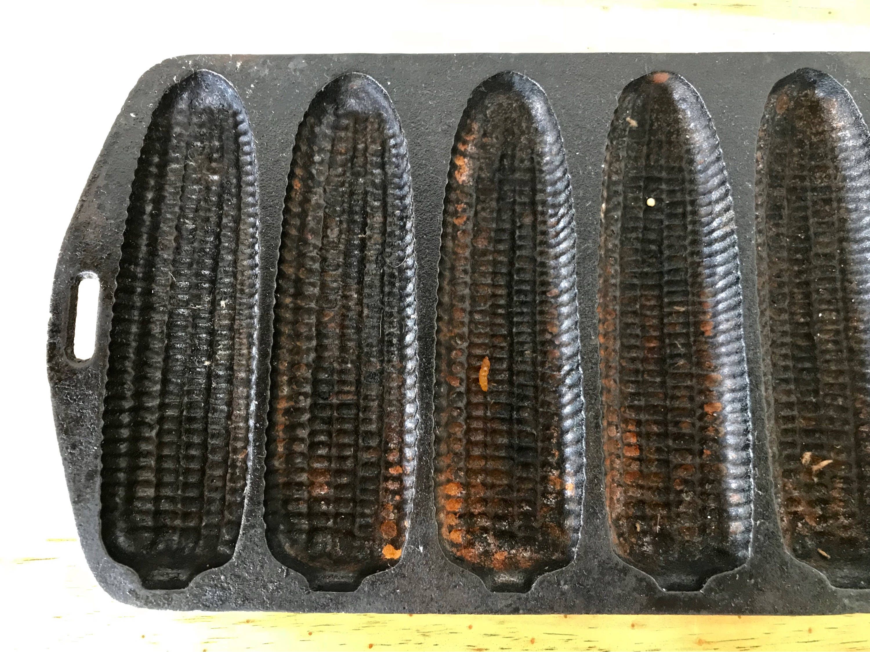 Vintage Cast Iron Cornbread Mold Corn Shaped Corn Bread Etsy Australia