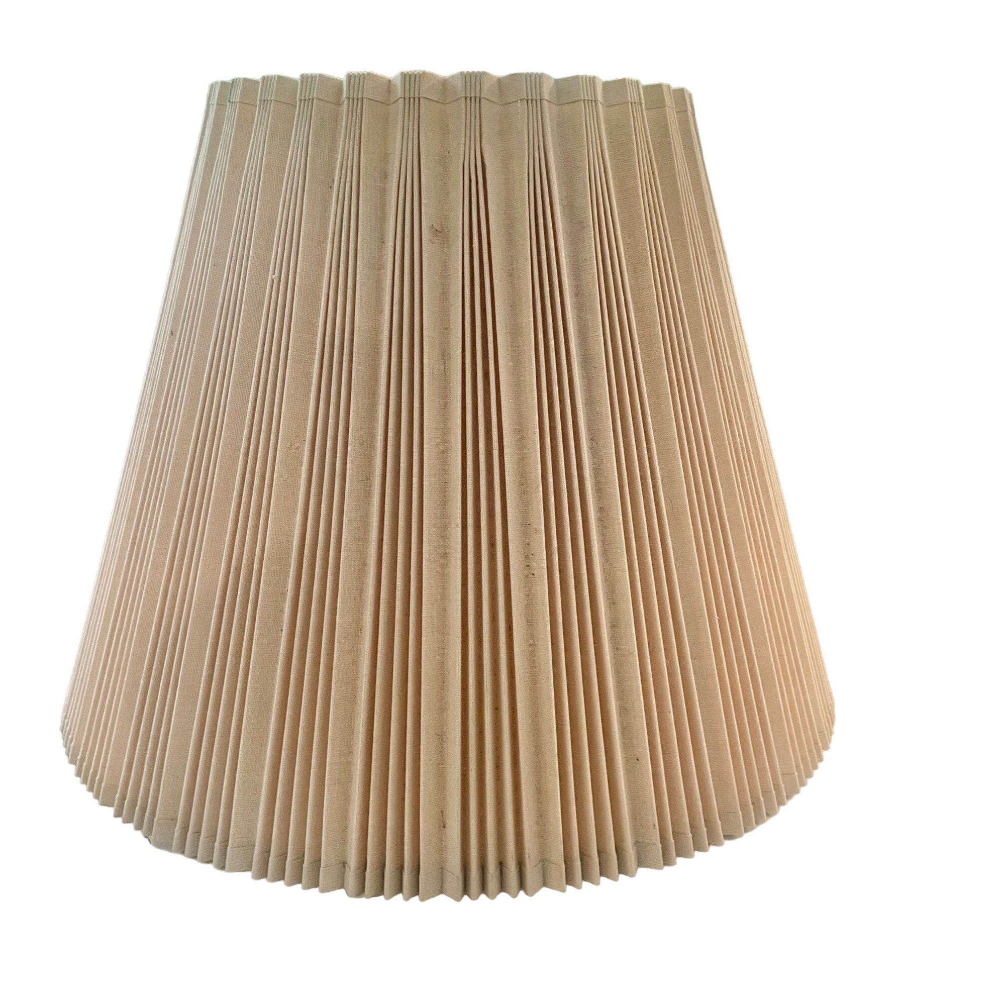 Vintage Stiffel Accordion Pinch Pleated Lamp Shade – Large Cream