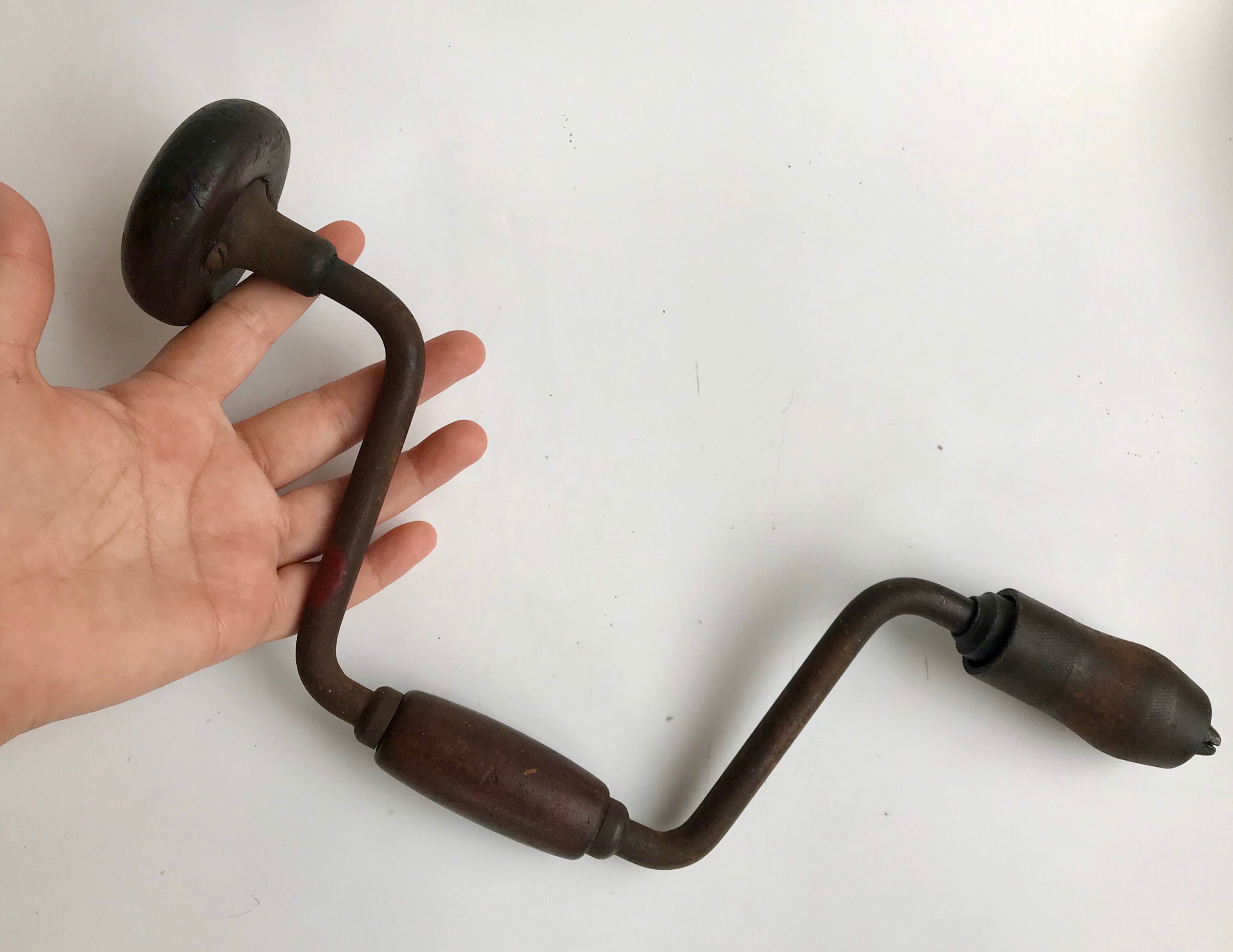 brace and bit hand drill