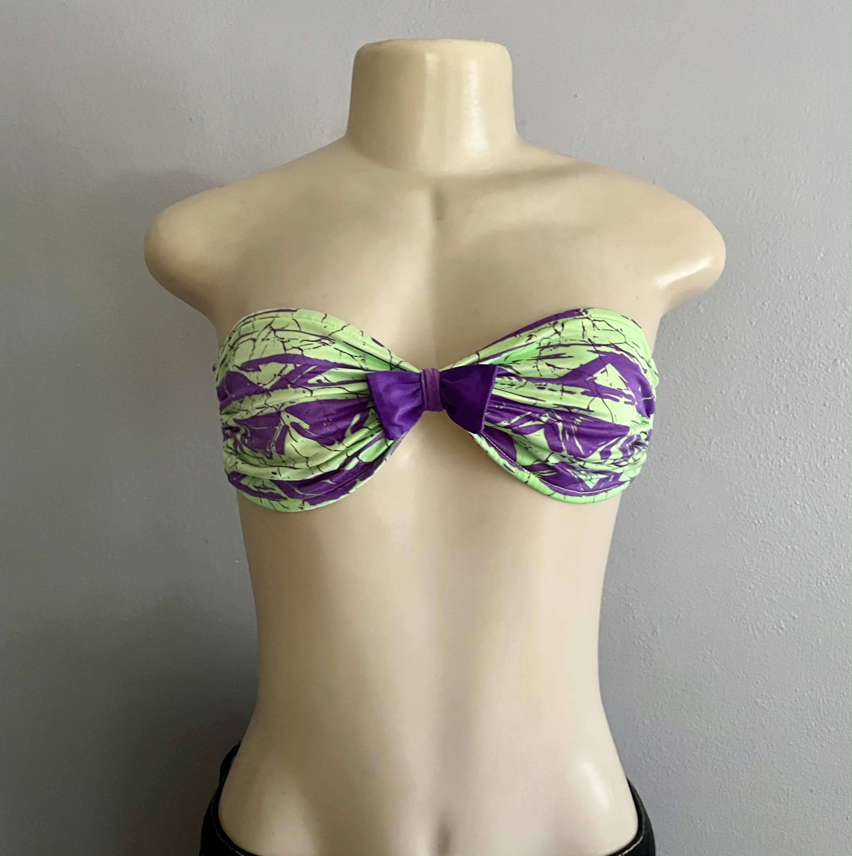 neon bathing suits with black outline