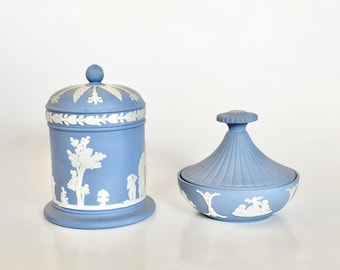 ウェッジウッド ジャスパーウェア 小物入れ ジュエリーボックス ブルー