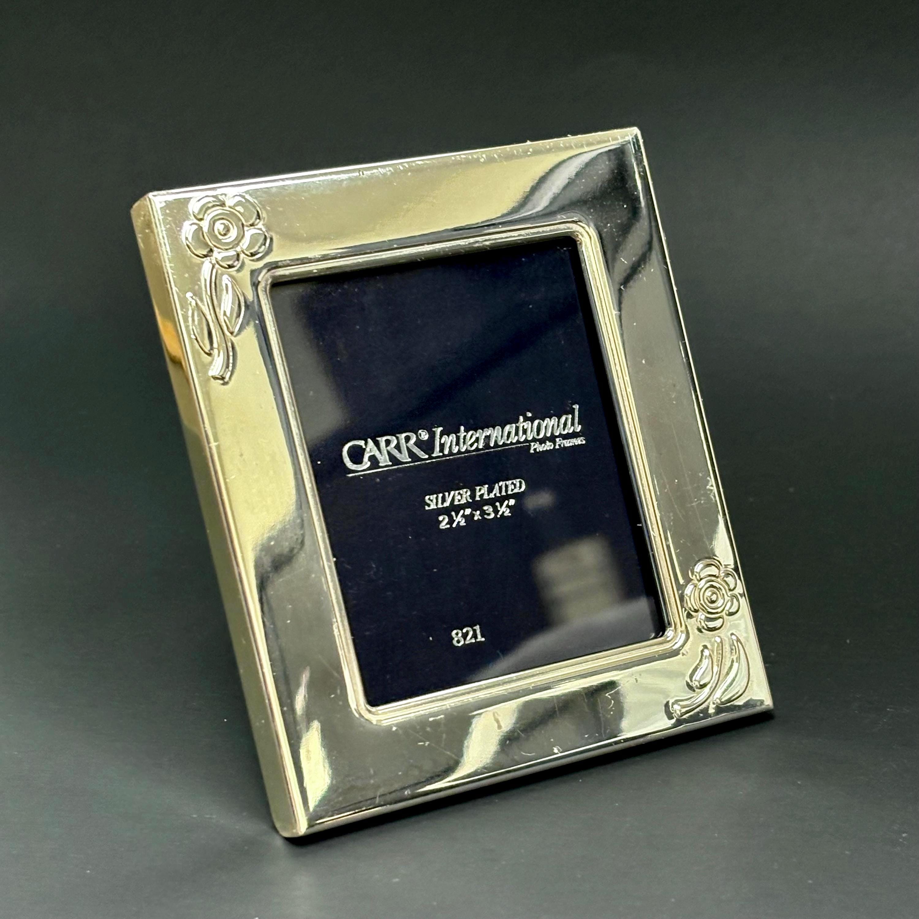 Vintage Carr International Silver-plated Photo Frame | Embossed