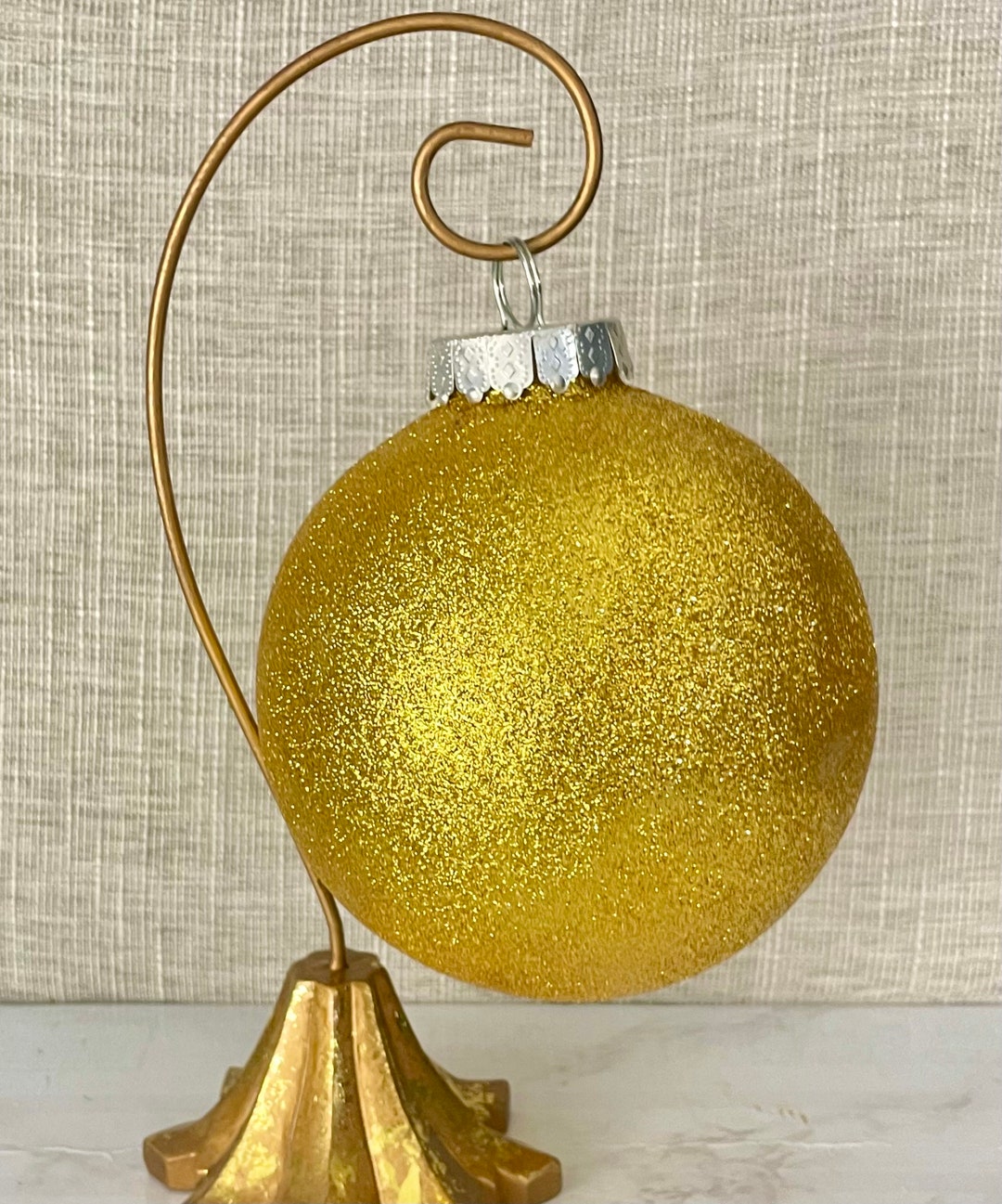 Oversized Gold Ornament 6 Inches Ball Extra Large Ornaments - Etsy