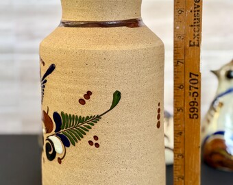 ヴィンテージ トナラ メキシコ陶器 - 花瓶、ヤマウズラの鳥 - 別売り