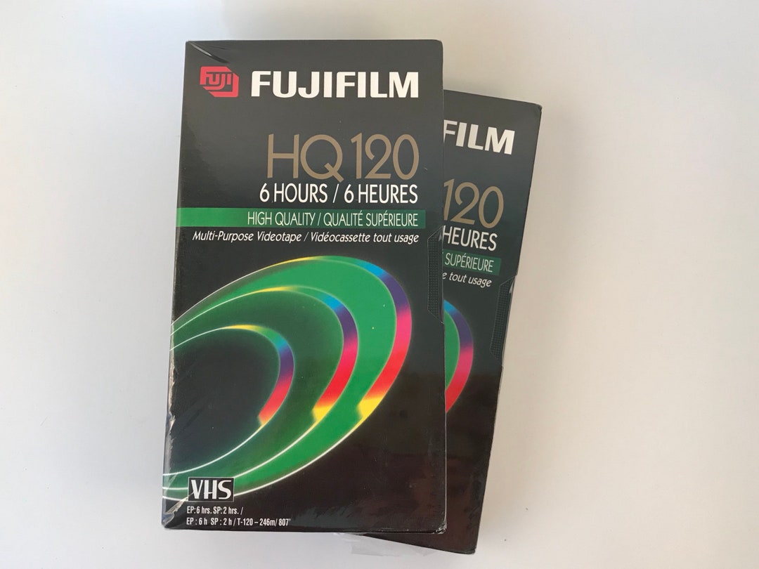 Vintage NEW Fujifilm VHS Tapes Blank Video Tapes HQ 120 6 Etsy