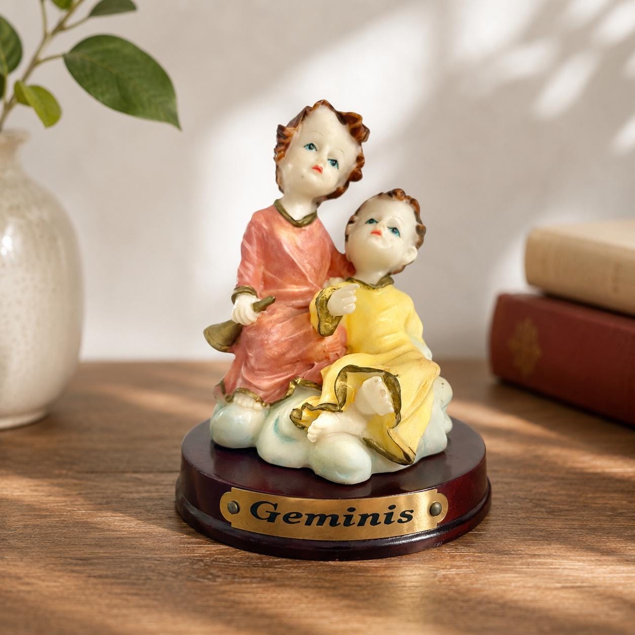 Vintage Gemini Figurine – Omnyfiori Collection Italy Zodiac Twins