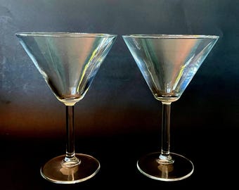 ポッタリーバーンのマティーニグラス、2個セット - クラシックな模様の