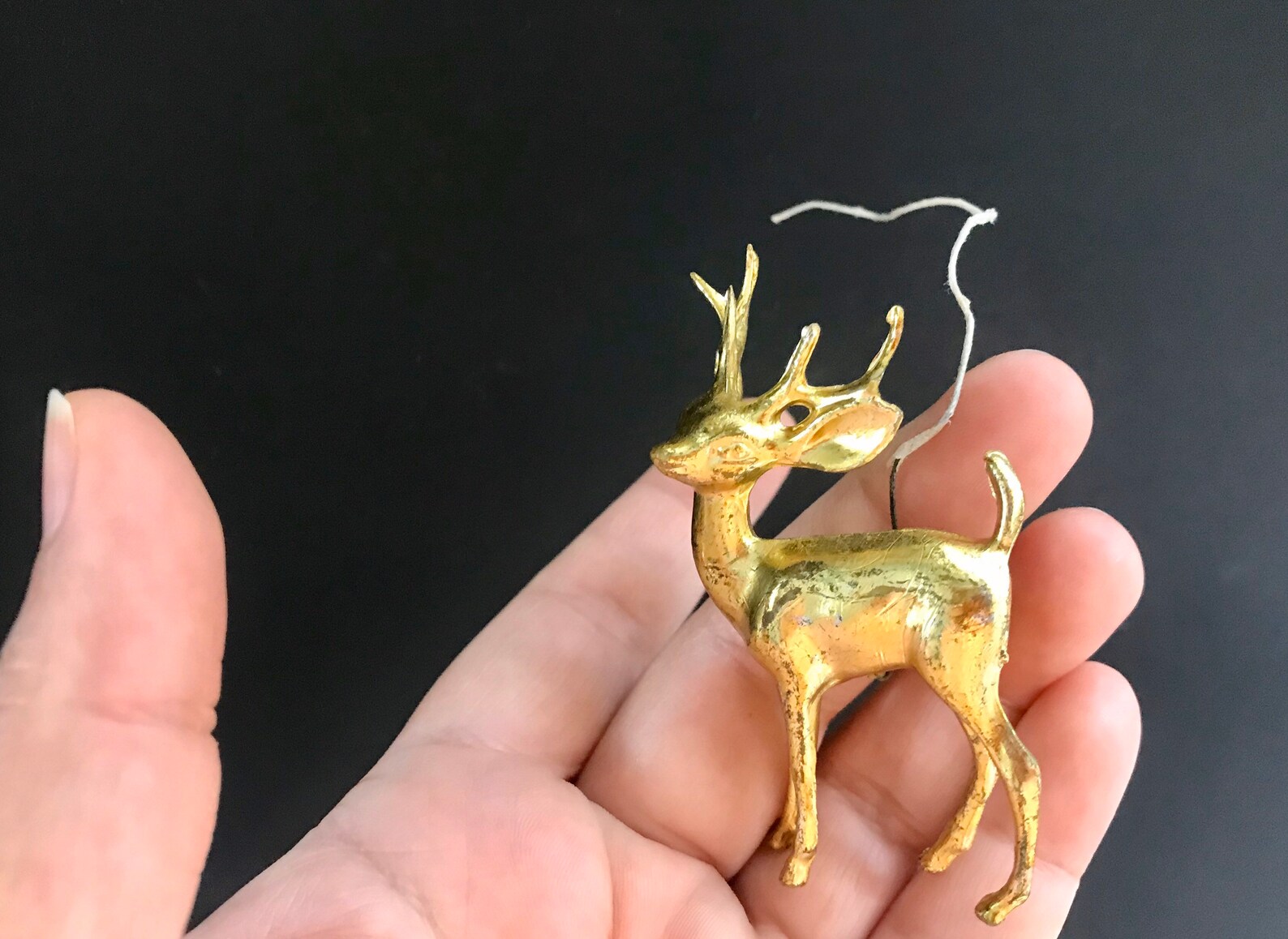 Vintage Christmas Reindeer Ornaments Decor Lot of 4 Vintage Etsy