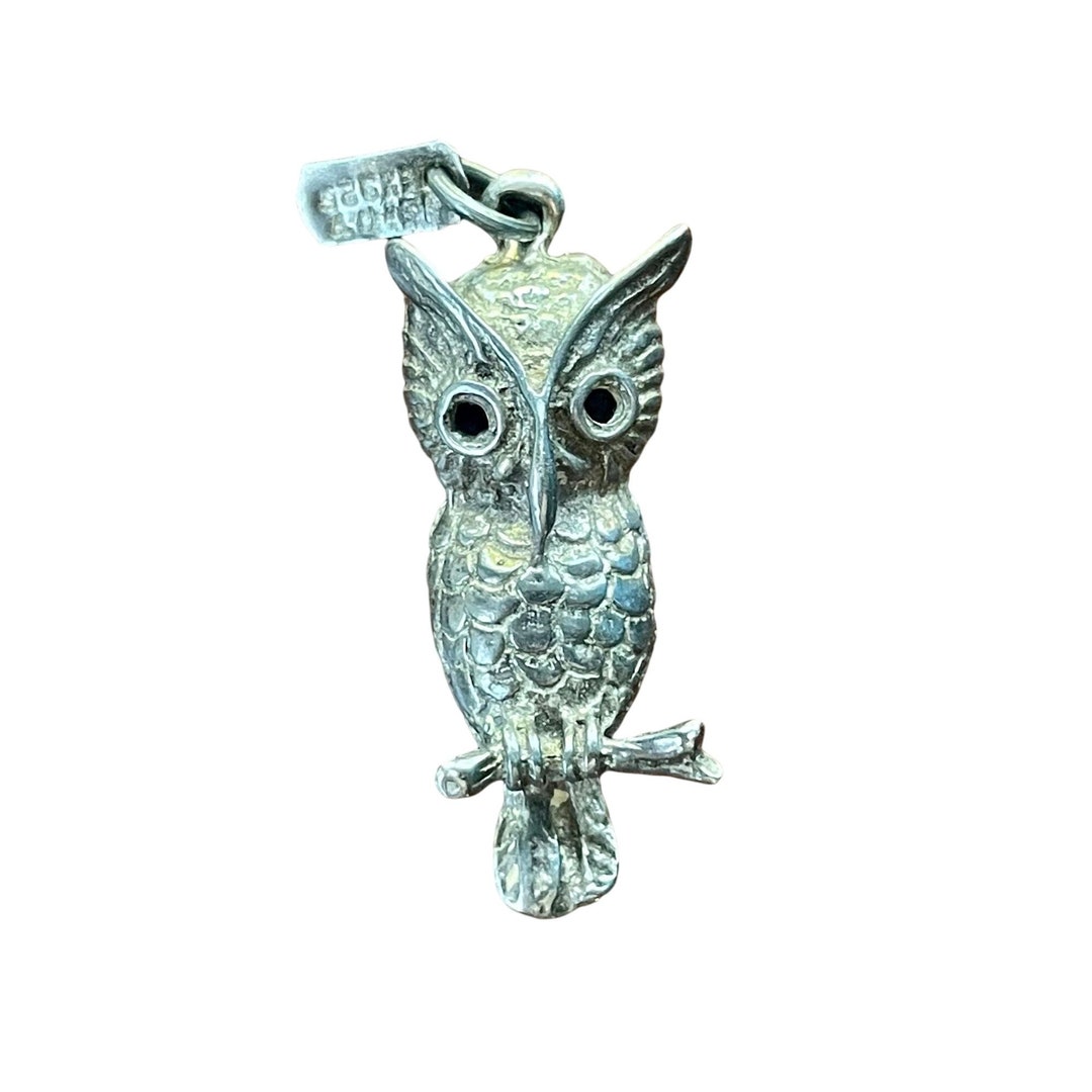 Owl wisdom necklace / pendant - 925 sterling silver main image 0