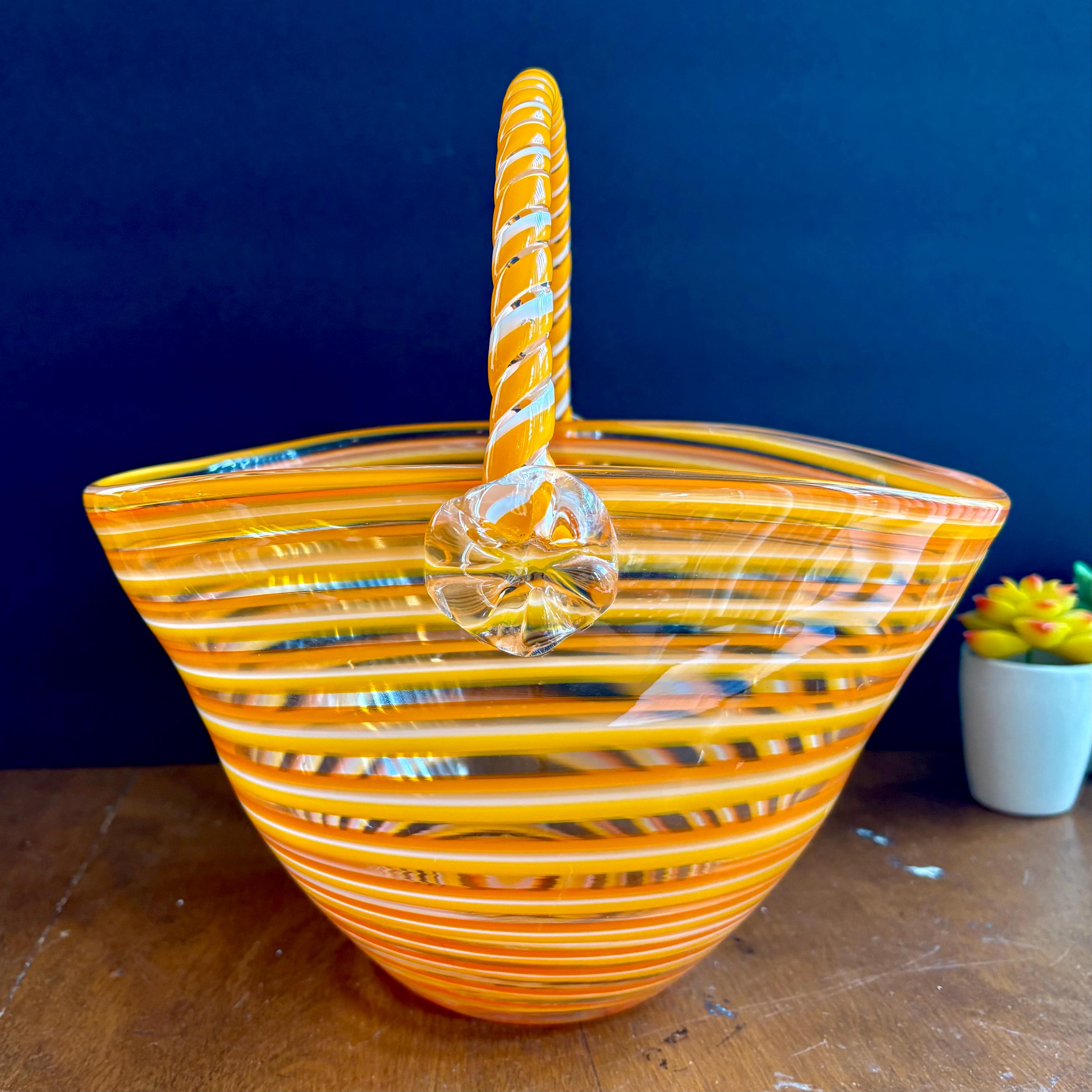 Murano White Crystal Bowl - Etsy
