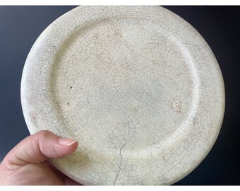 アンティークベビープレート - 陶器製子供用食器、1900年代初頭の