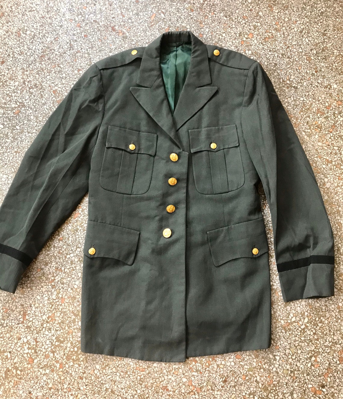 Lauterstein's Vintage US Military Men Green Coat Uniform - Etsy