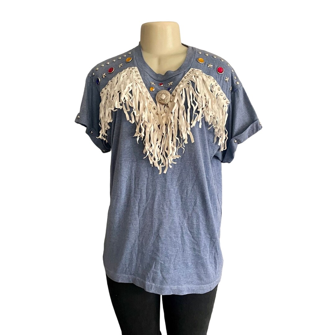 Vintage 80s/90s Carducci Sequin Western Tee