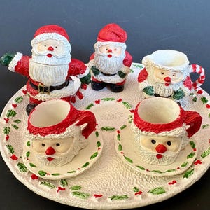 クリスマス　陶製デコレーションセット 北欧風 | (ボックス付き) 陶器マグカップ クリスマスギフトセット クリスマス