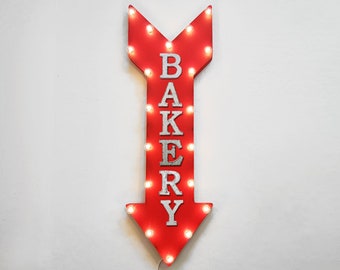 39/" DONUTS Bakery Sweets Treats Yummy Vintage Rustic Metal Marquee Light Up Sign